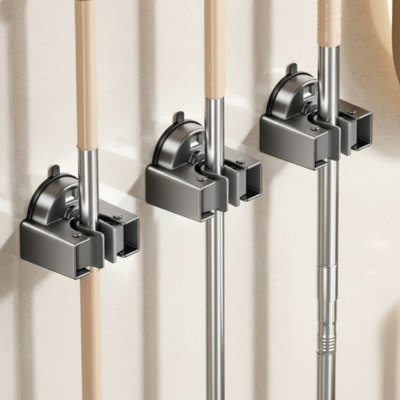 porte balai mural pour l'organisation du ménage